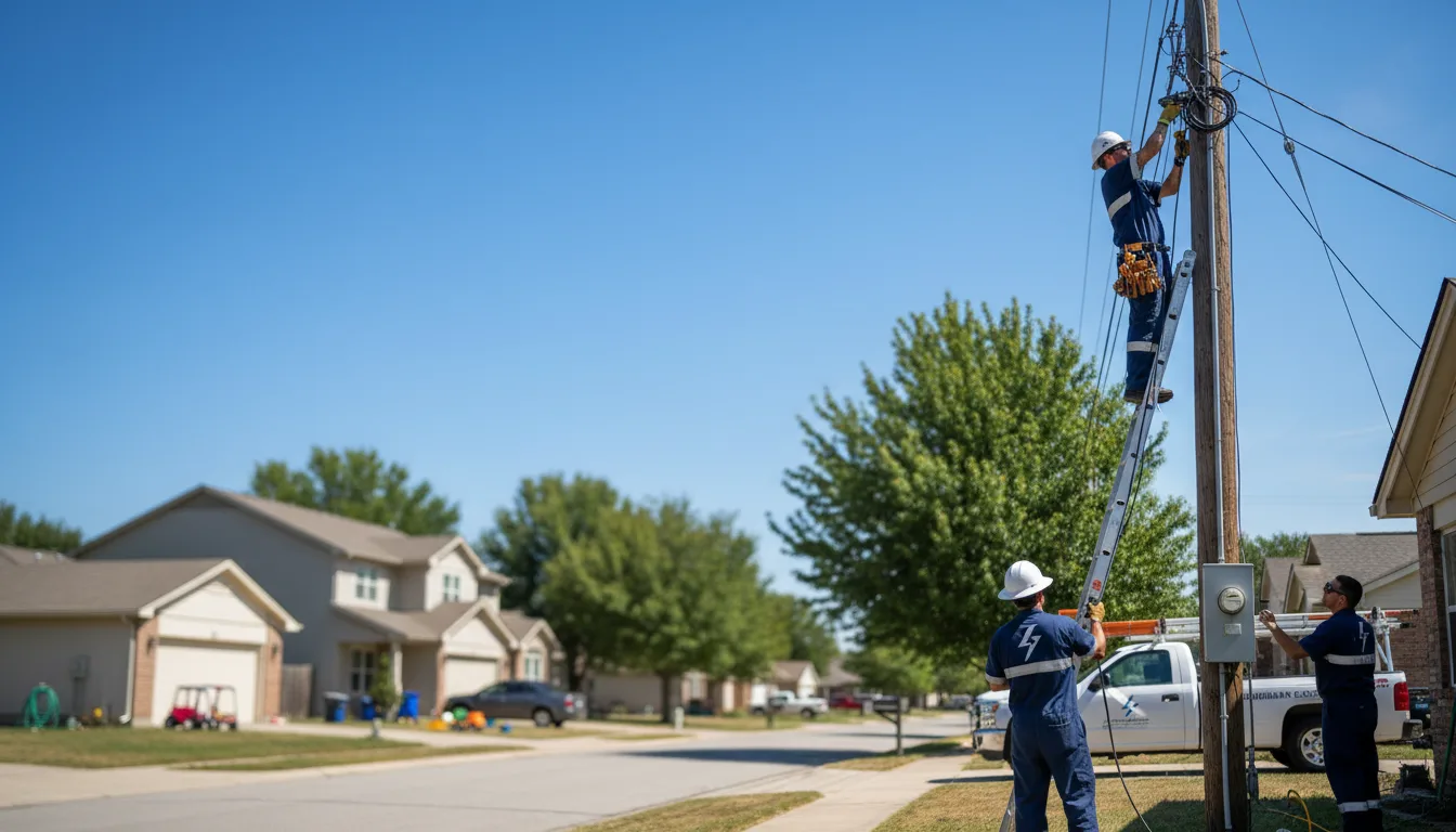 Residential electrician providing installation services in Pearson, GA